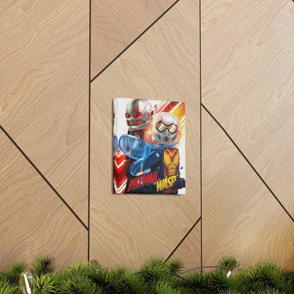 Antman And The Wasp Marvel LEGO Movie Wall Art Canvas Art With Backing. Jurassic Bricks