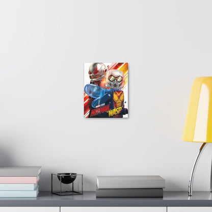 Antman And The Wasp Marvel LEGO Movie Wall Art Canvas Art With Backing. Jurassic Bricks