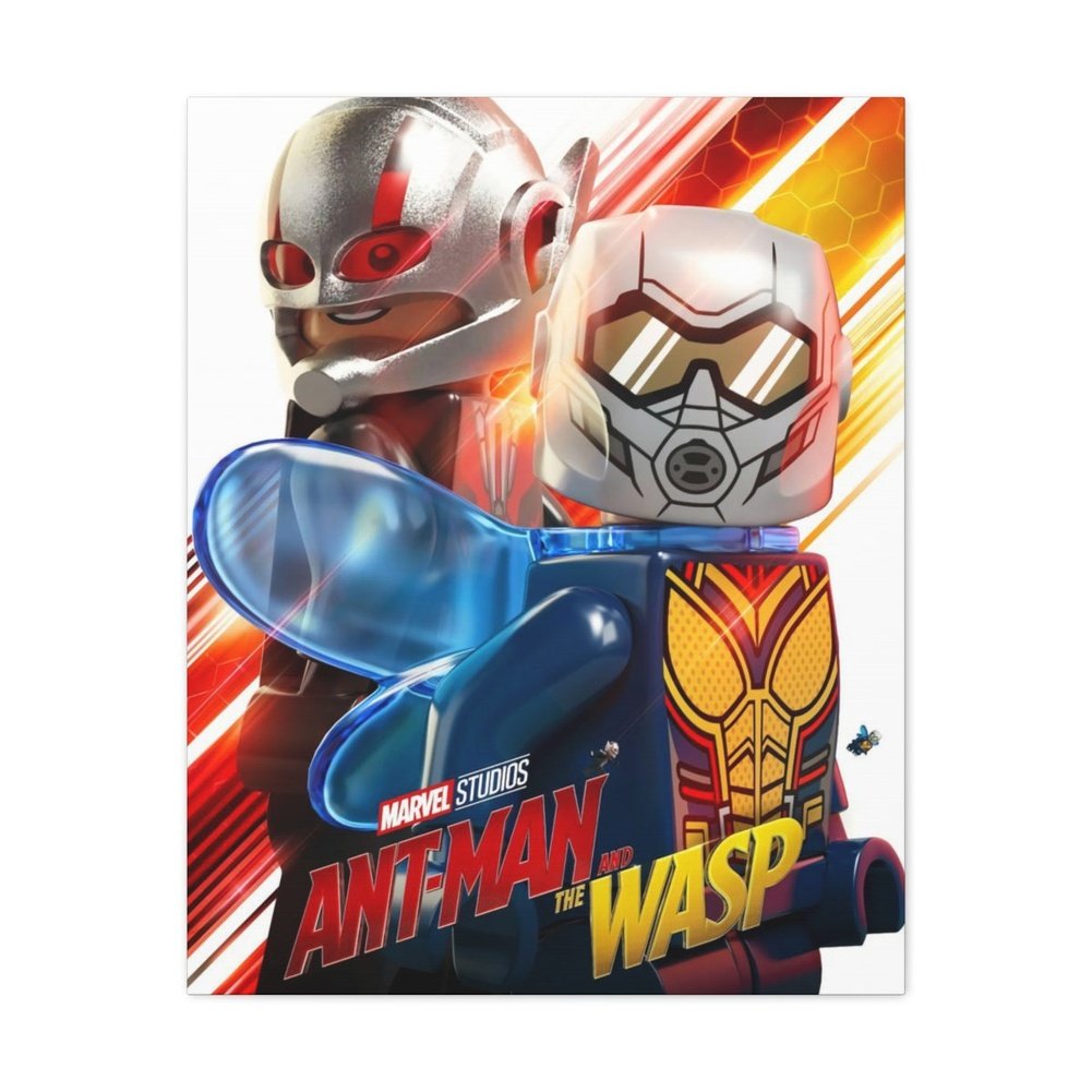 Custom MOC Same as Major Brands! Antman And The Wasp Super Hero LEGO Movie Wall Art Canvas Art With Backing.