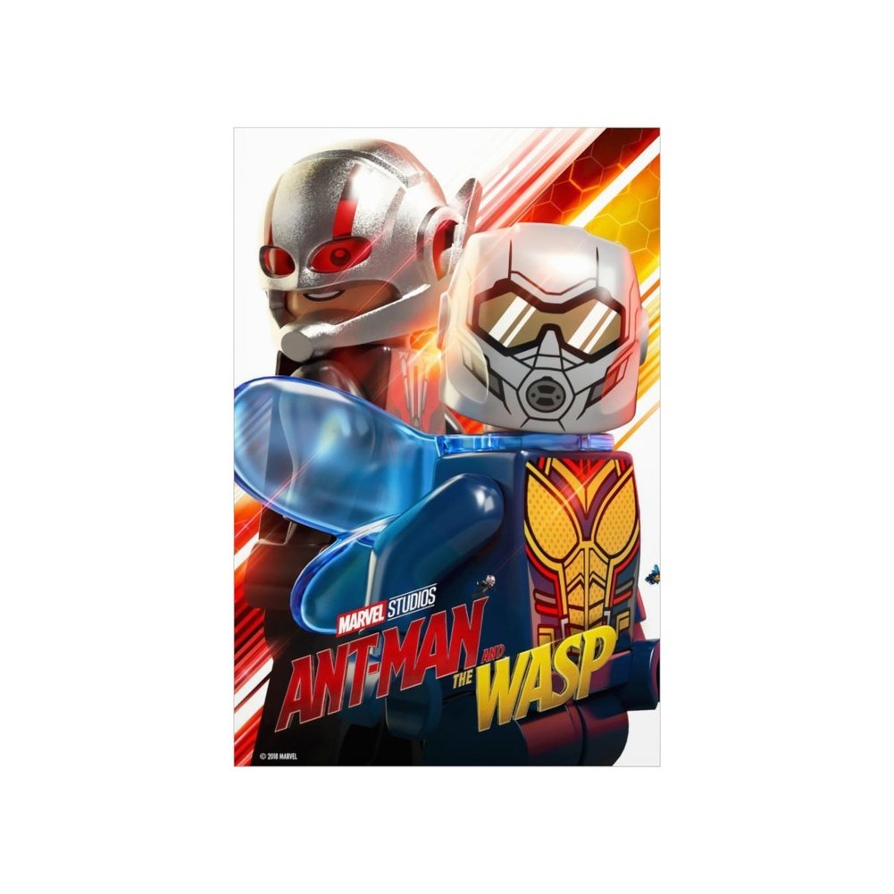 Antman And The Wasp Marvel LEGO Movie Wall Art POSTER ONLY Jurassic Bricks