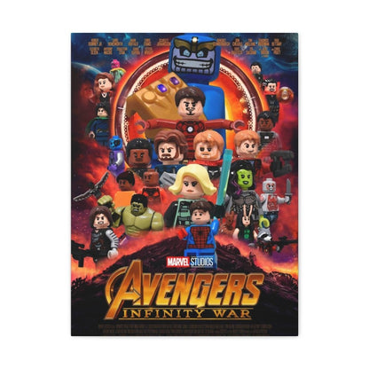 Custom MOC Same as Major Brands! Avengers Infinity Wars LEGO Movie Wall Art Canvas Art With Backing.