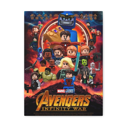 Custom MOC Same as Major Brands! Avengers Infinity Wars LEGO Movie Wall Art Canvas Art With Backing.