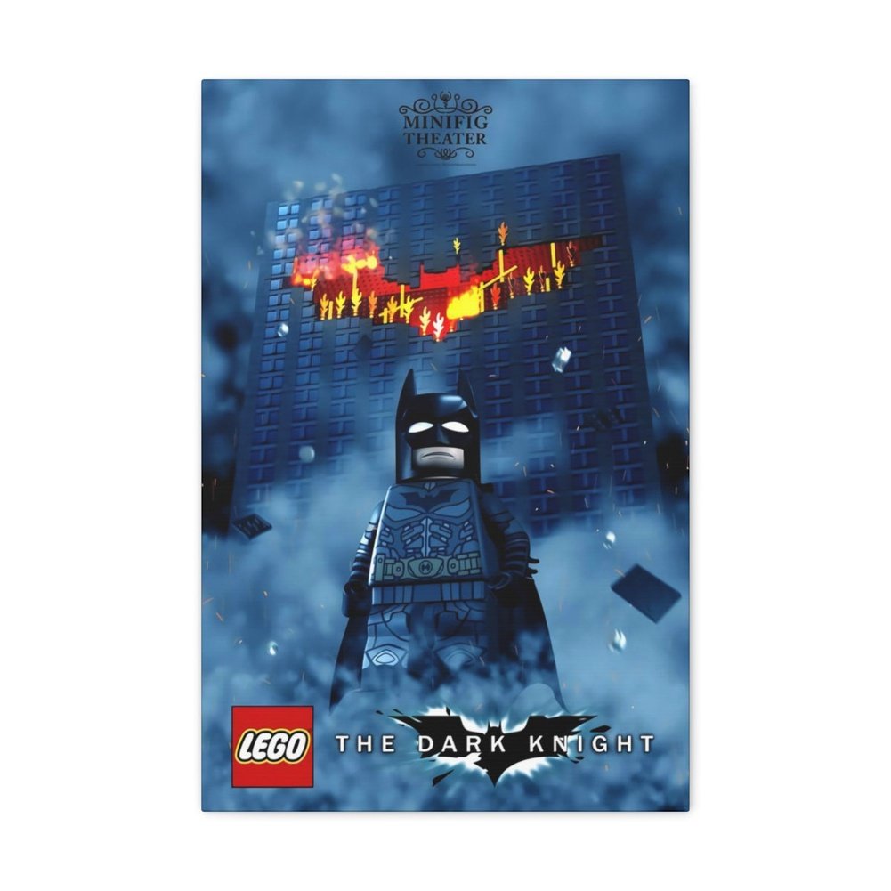 Batman LEGO Movie Wall Art Canvas Art With Backing. Jurassic Bricks