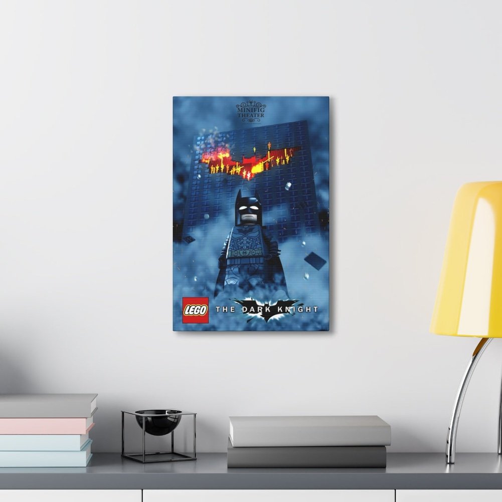 Batman LEGO Movie Wall Art Canvas Art With Backing. Jurassic Bricks