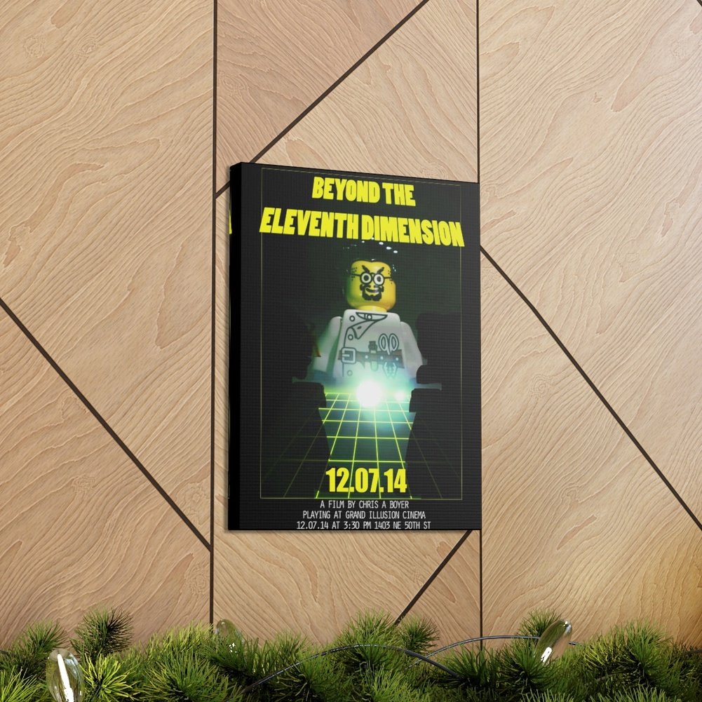 Beyond The Eleventh Dimension Movie Wall Art Canvas Art With Backing. Jurassic Bricks
