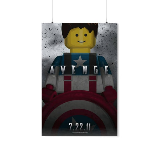 Captain America LEGO Movie Wall Art POSTER ONLY K&B Brick Store