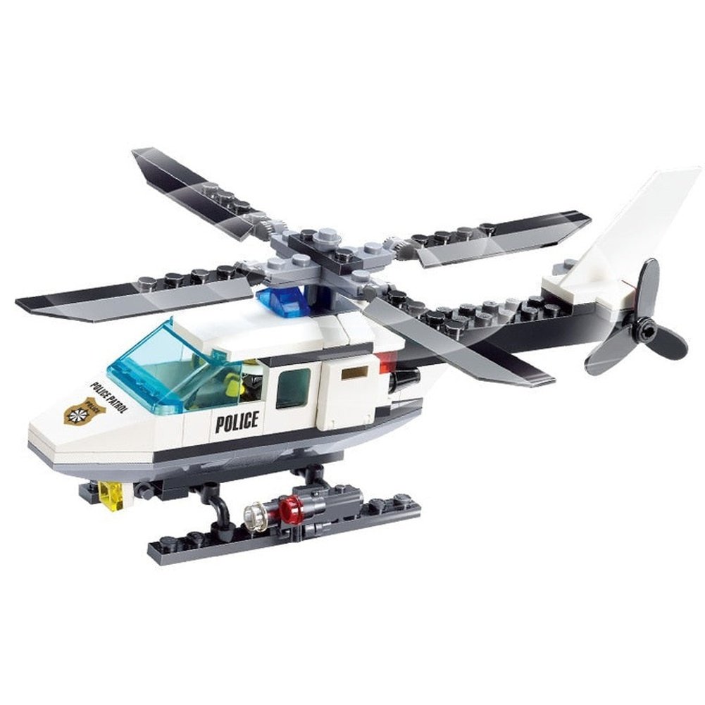 Custom MOC Same as Major Brands! City Police Helicopter Car SWAT Plane Carrier Vehicle MOC Aircraft Building Blocks Bricks Classic Model Toy For Kids