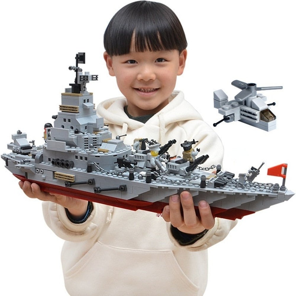 Compatible With Lego Ww2 Army Battle Cruiser Tank Plane Military