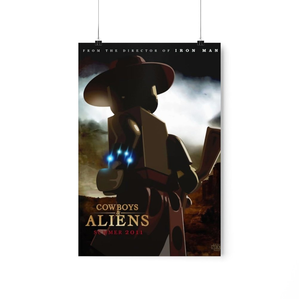 Custom MOC Same as Major Brands! Cow & Aliens LEGO Movie Wall Art POSTER ONLY
