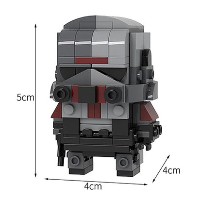 Creative MOC Star Movie Action Figures Brickheadz Set Model Collection Building Blocks Kid Toys Gift 40539 41608 75317 K&B Brick Store