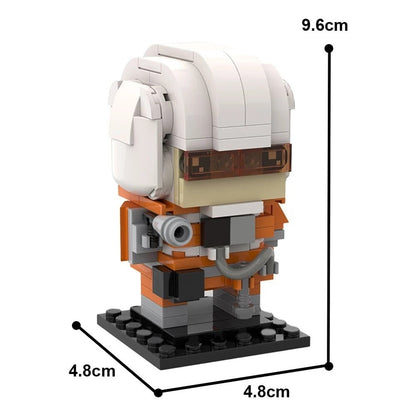 Custom MOC Same as Major Brands! Creative MOC Star Movie Action Figures Brickheadz Set Model Collection Building Blocks Kid Toys  40539 41608 75317