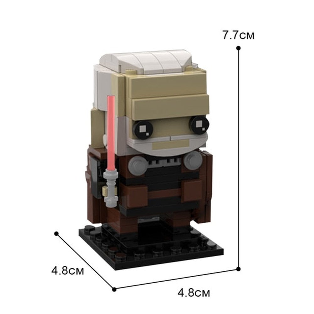 Creative MOC Star Movie Action Figures Brickheadz Set Model Collection Building Blocks Kid Toys Gift 40539 41608 75317 K&B Brick Store