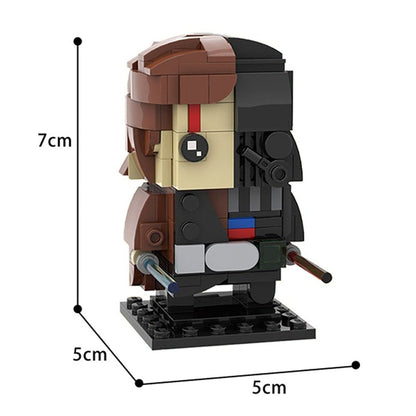 Creative MOC Star Movie Action Figures Brickheadz Set Model Collection Building Blocks Kid Toys Gift 40539 41608 75317 K&B Brick Store