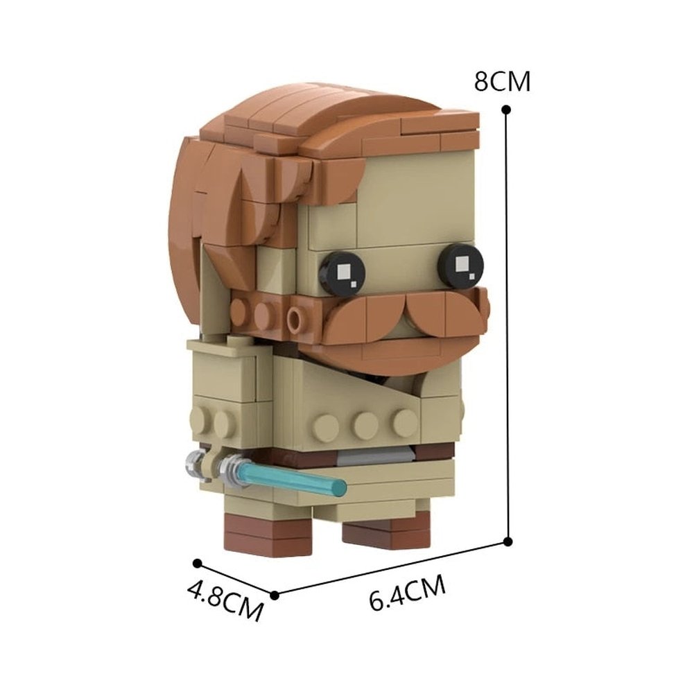 Creative MOC Star Movie Action Figures Brickheadz Set Model Collection Building Blocks Kid Toys Gift 40539 41608 75317 K&B Brick Store