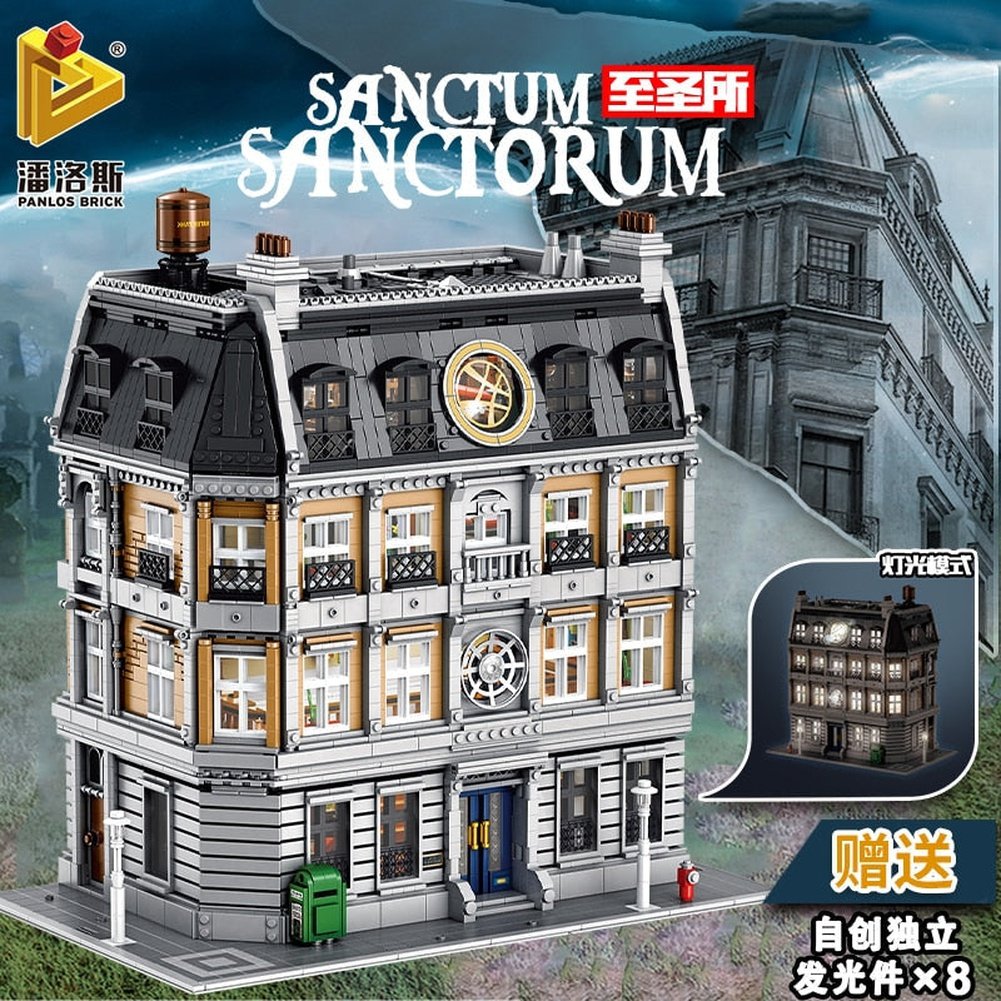 Creative Model With Led 613001 6564Pcs MOC-30628 Doctor Strange&#39;s Sanctorum Sanctum Showdown Building Blocks Bricks Kids Toys Jurassic Bricks