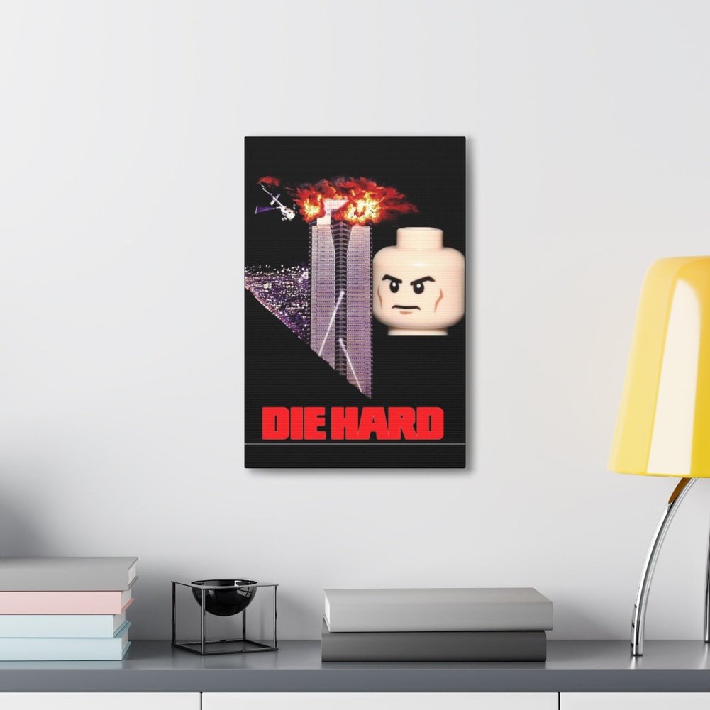 Die Hard LEGO Movie Wall Art Canvas Art With Backing. K&B Brick Store