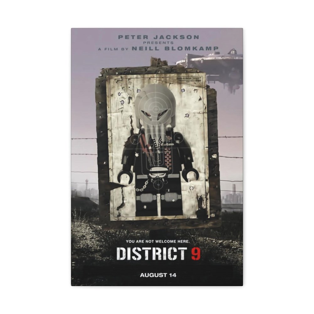 Custom MOC Same as Major Brands! District 9 LEGO Movie Wall Art Canvas Art With Backing.