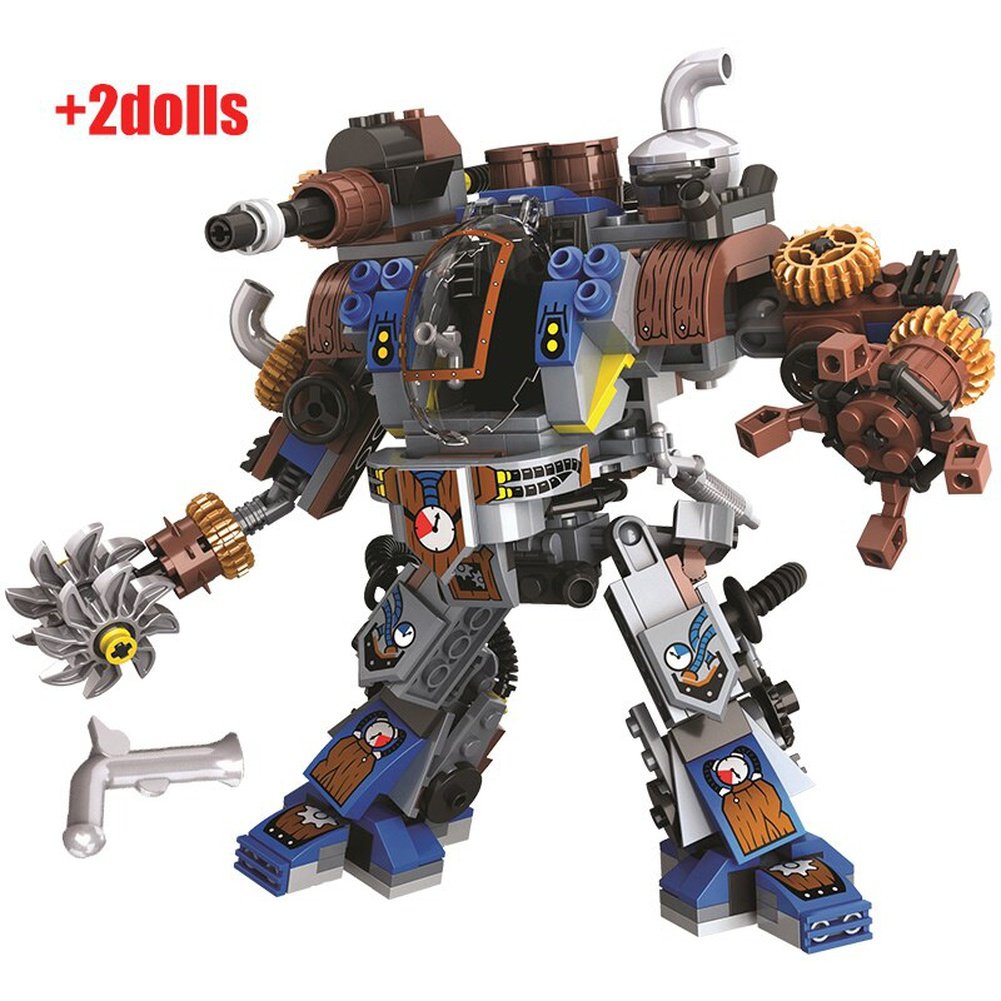 Custom MOC Same as Major Brands! 371pcs City Age Of Steam Series Soldier Mechanical Titan Robots Figures Building Blocks Bricks toys