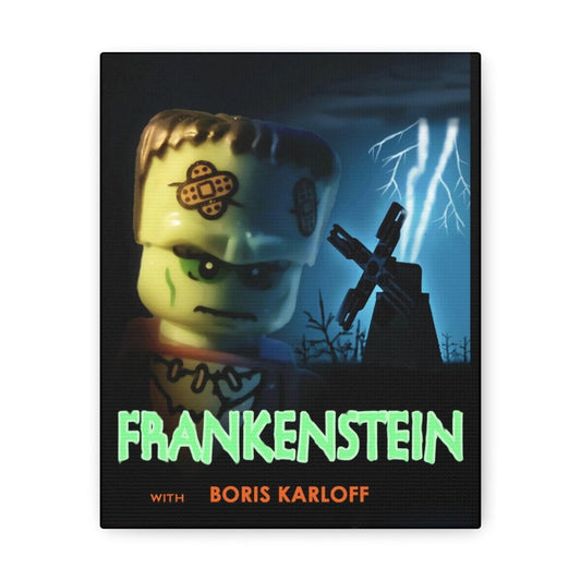 Frankenstein LEGO Movie Wall Art Canvas Art With Backing. Jurassic Bricks