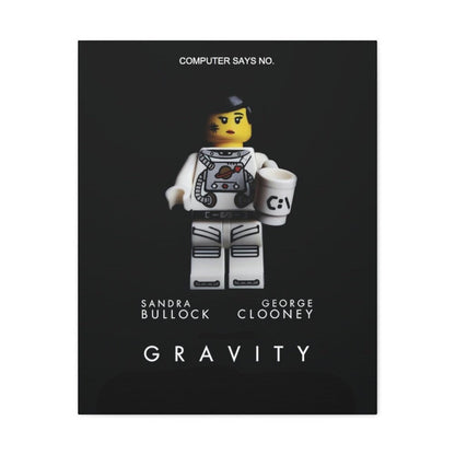 Custom MOC Same as Major Brands! Gravity LEGO Movie Wall Art Canvas Art With Backing.