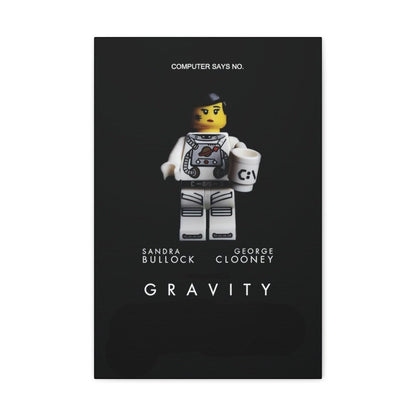 Custom MOC Same as Major Brands! Gravity LEGO Movie Wall Art Canvas Art With Backing.