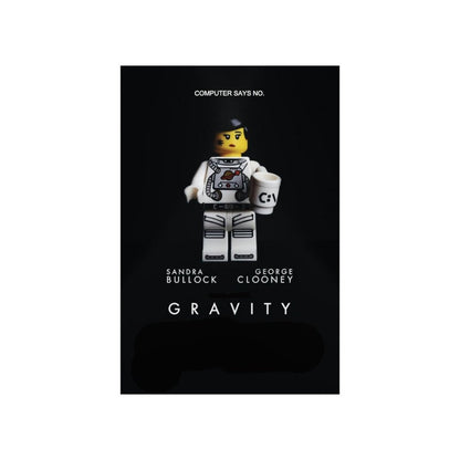 Gravity LEGO Movie Wall Art POSTER ONLY Jurassic Bricks