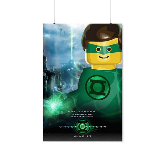 Green Lantern LEGO Movie Wall Art POSTER ONLY Jurassic Bricks