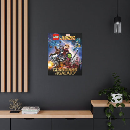 Guardians of The Galaxy v2 LEGO Movie Wall Art Canvas Art With Backing. Jurassic Bricks