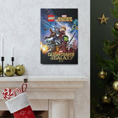 Guardians of The Galaxy v2 LEGO Movie Wall Art Canvas Art With Backing. Jurassic Bricks