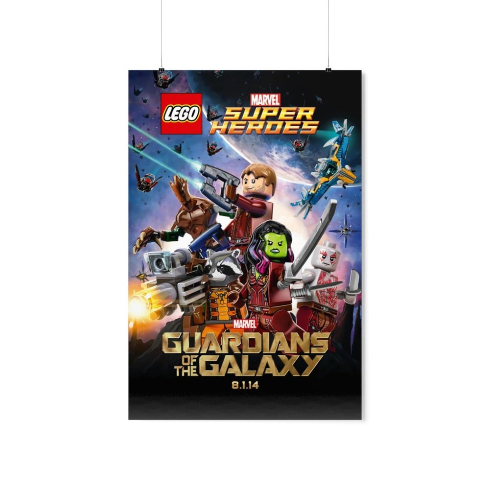 Custom MOC Same as Major Brands! Guardians of The Galaxy v2 LEGO Movie Wall Art POSTER ONLY