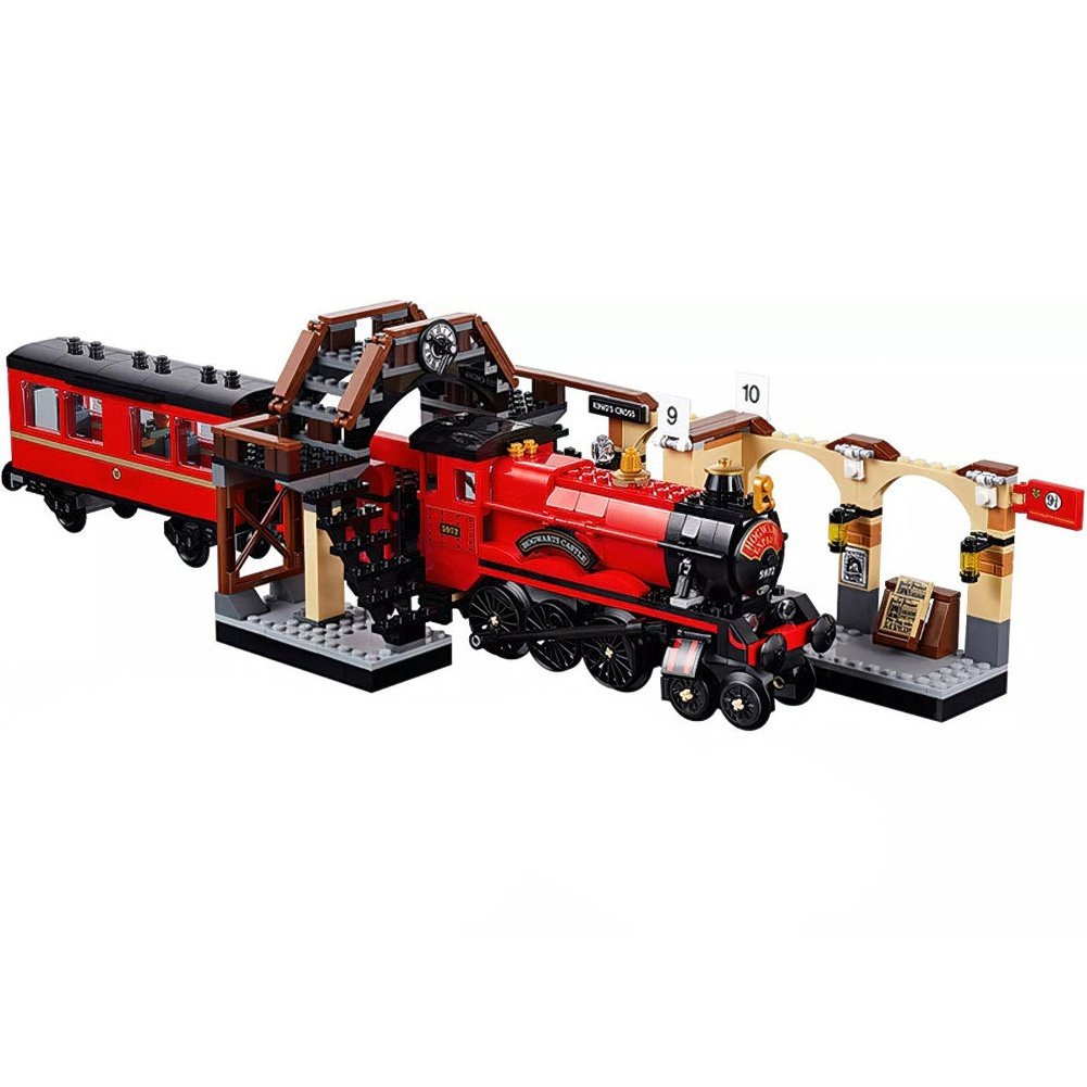 Harry Movie Magic World Train Motorized Steam Creative Building Blocks Assembly Bricks Toys Kid Gifts Toys Christmas 75955 Jurassic Bricks