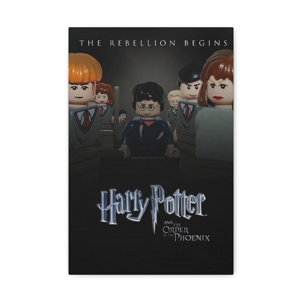 Harry Potter v1 LEGO Movie Wall Art Canvas Art With Backing. Jurassic Bricks