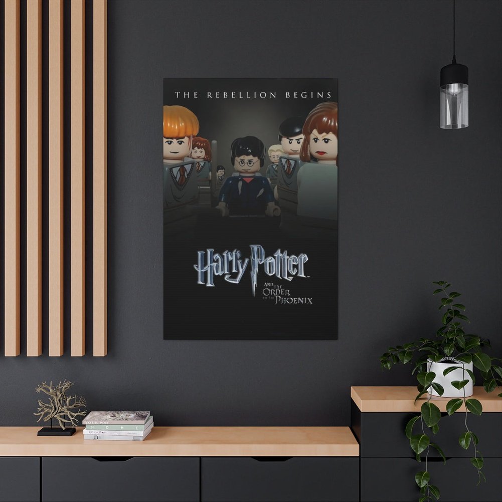 Harry Potter v1 LEGO Movie Wall Art Canvas Art With Backing. Jurassic Bricks