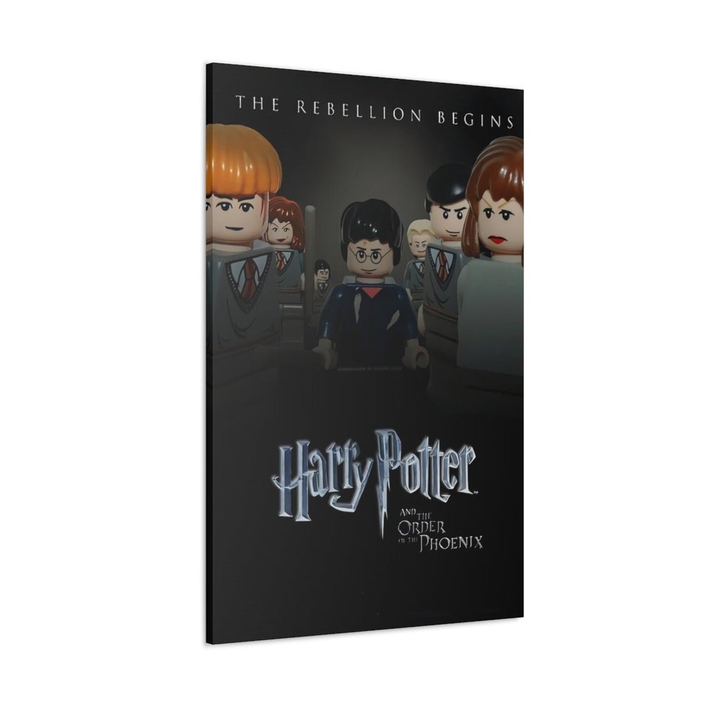 Harry Potter v1 LEGO Movie Wall Art Canvas Art With Backing. Jurassic Bricks