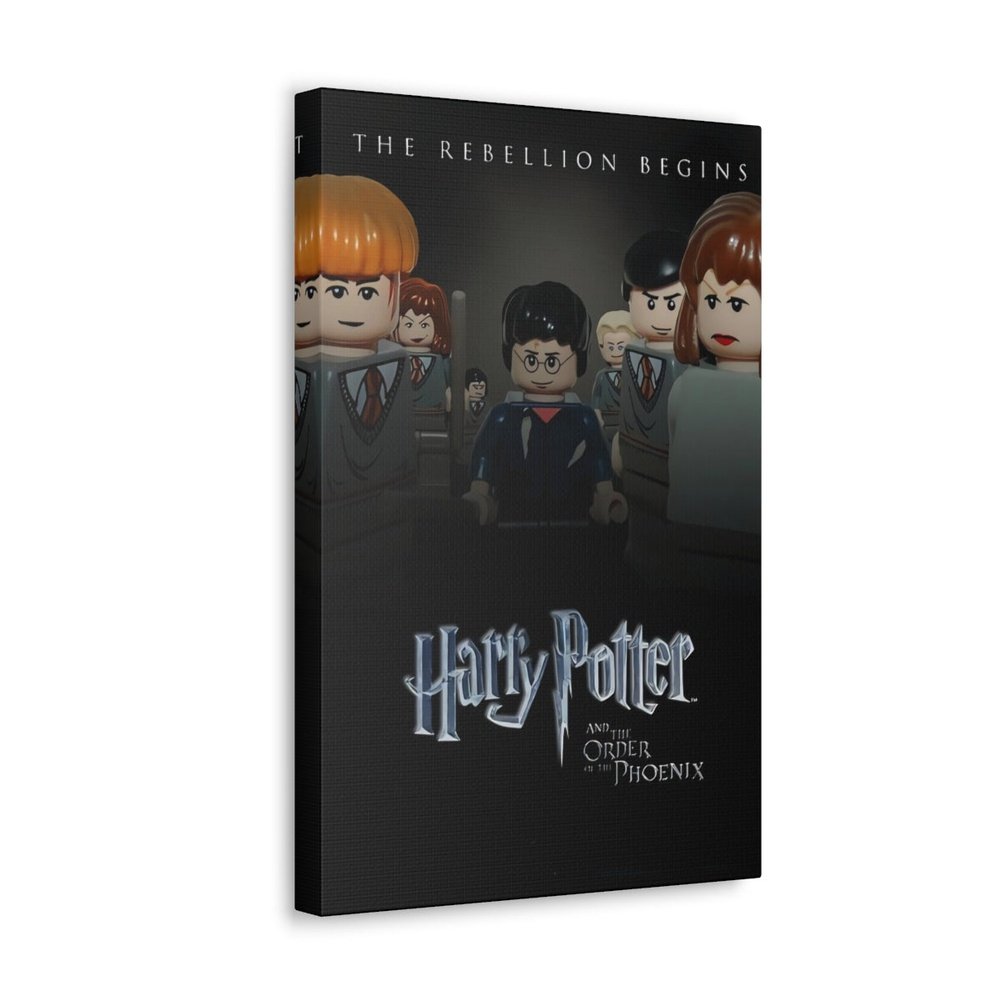 Harry Potter v1 LEGO Movie Wall Art Canvas Art With Backing. Jurassic Bricks