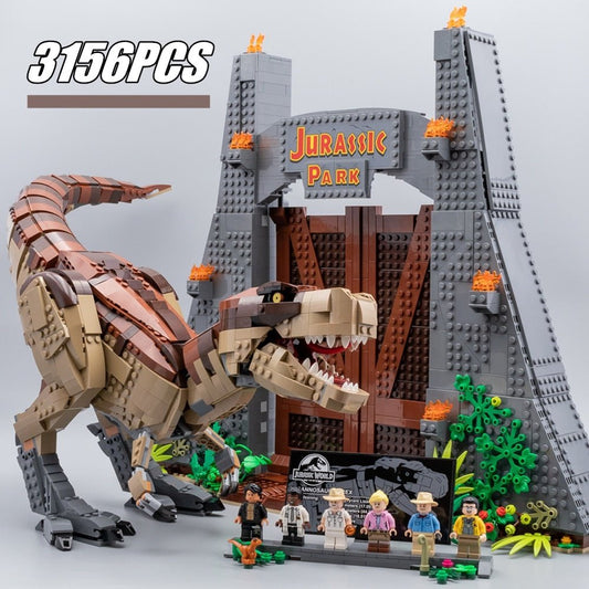 In Stock Jurassic World Compatible With 75936 T.rex Park Model Bricks Dinosaur Building Blocks Toys for Kids Christmas Gifts K&B Brick Store