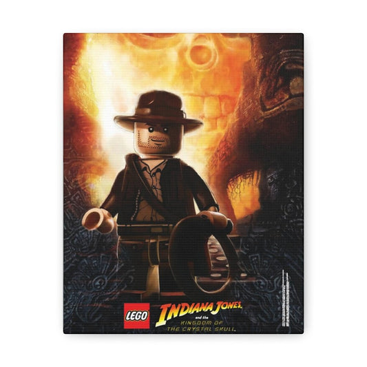 Indiana Jones LEGO Movie Wall Art Canvas Art With Backing. K&B Brick Store