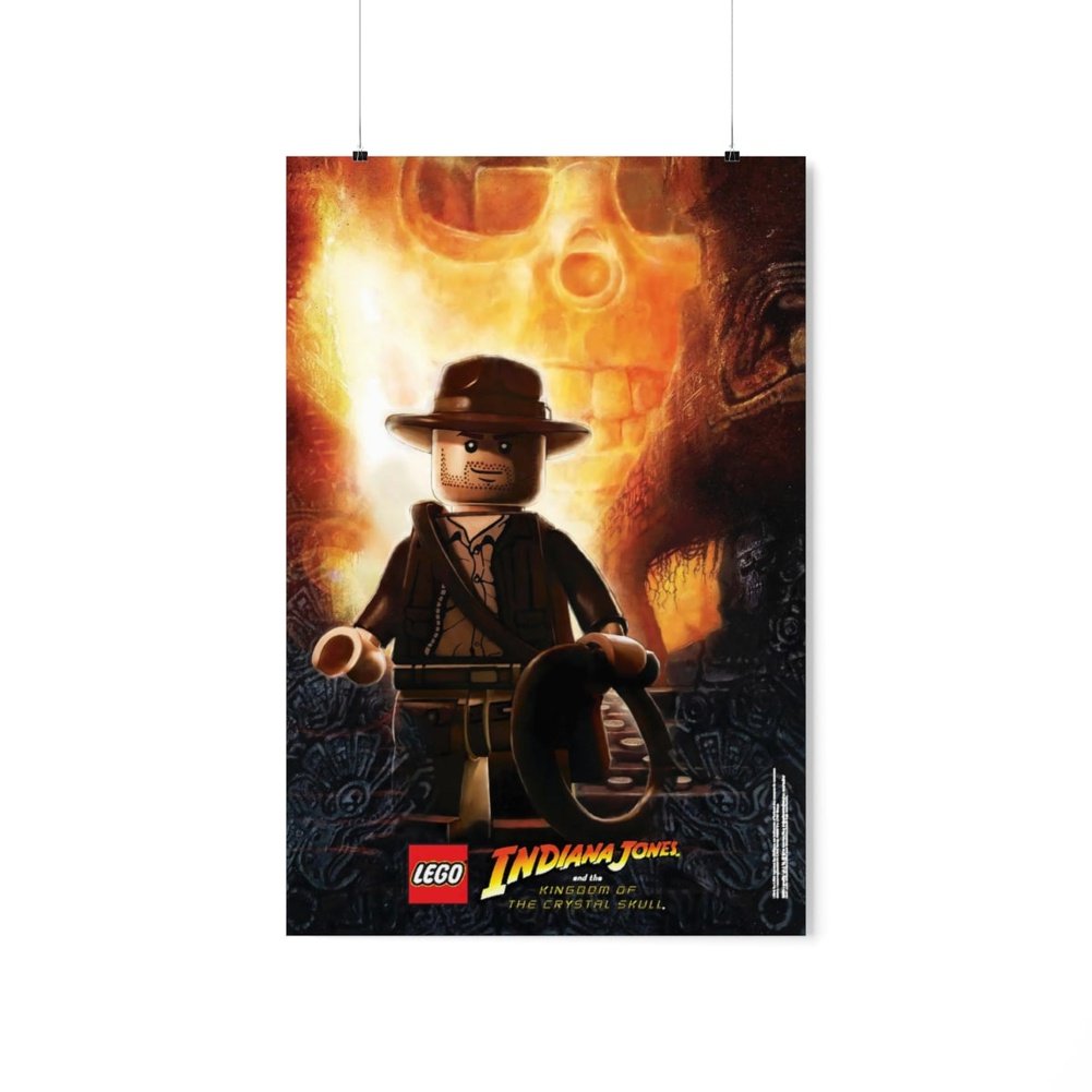 Custom MOC Same as Major Brands! Indiana Jones LEGO Movie Wall Art POSTER ONLY