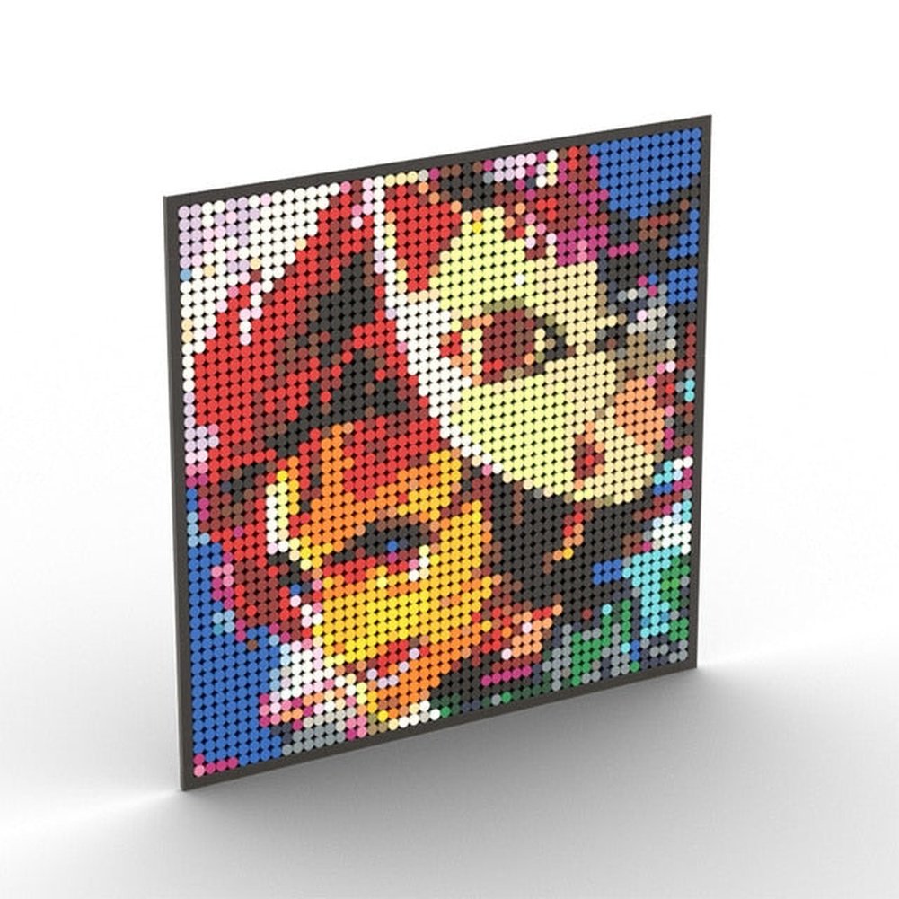 one piece Pixel Art Mosaic Painting Building Blocks MOC anime