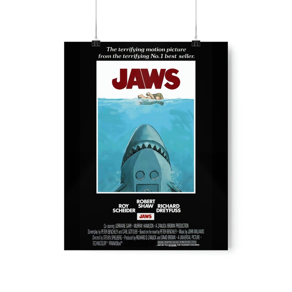 Jaws LEGO Movie Wall Art POSTER ONLY Jurassic Bricks