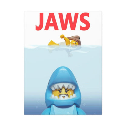 Custom MOC Same as Major Brands! Jaws v2 LEGO Movie Wall Art Canvas Art With Backing.