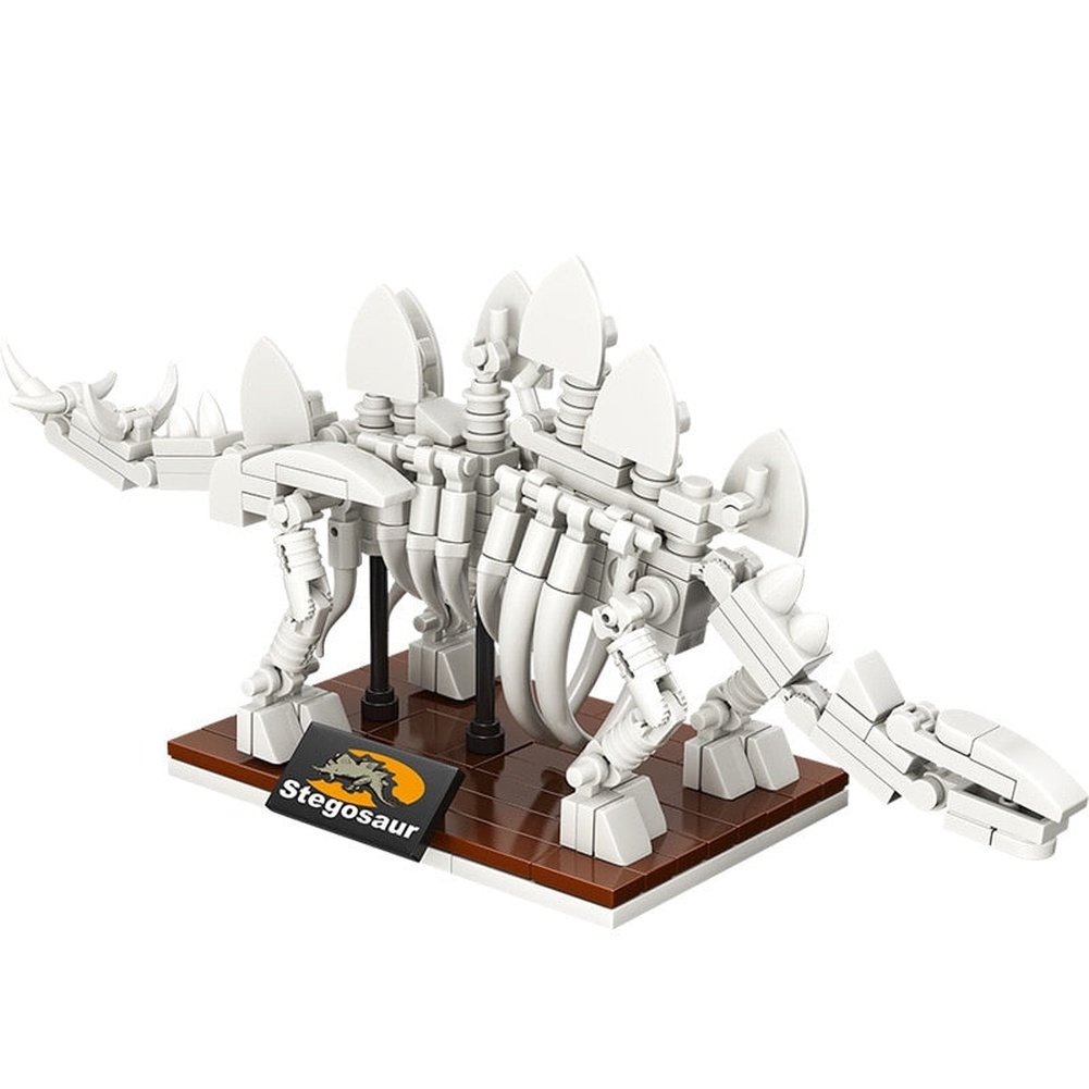 Jurassic dinosaur world Tyrannosaurus Rex fossil skeleton model children&#39;s diy assembled educational building blocks toy gift Jurassic Bricks