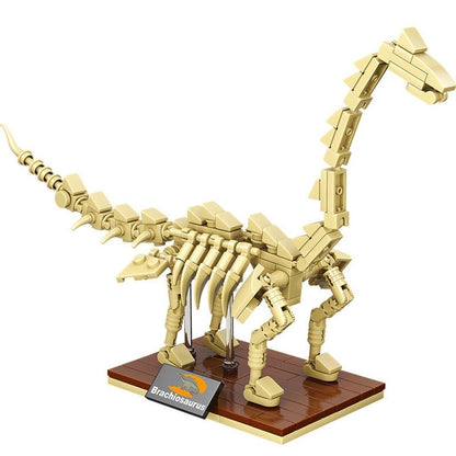 Jurassic dinosaur world Tyrannosaurus Rex fossil skeleton model children&#39;s diy assembled educational building blocks toy gift Jurassic Bricks