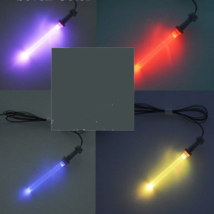 Custom MOC Same as Major Brands! LED Colorful LED Light Saber Powered by USB Lightsaber for  For Trooper Star War Figure Blocks Bricks Toy