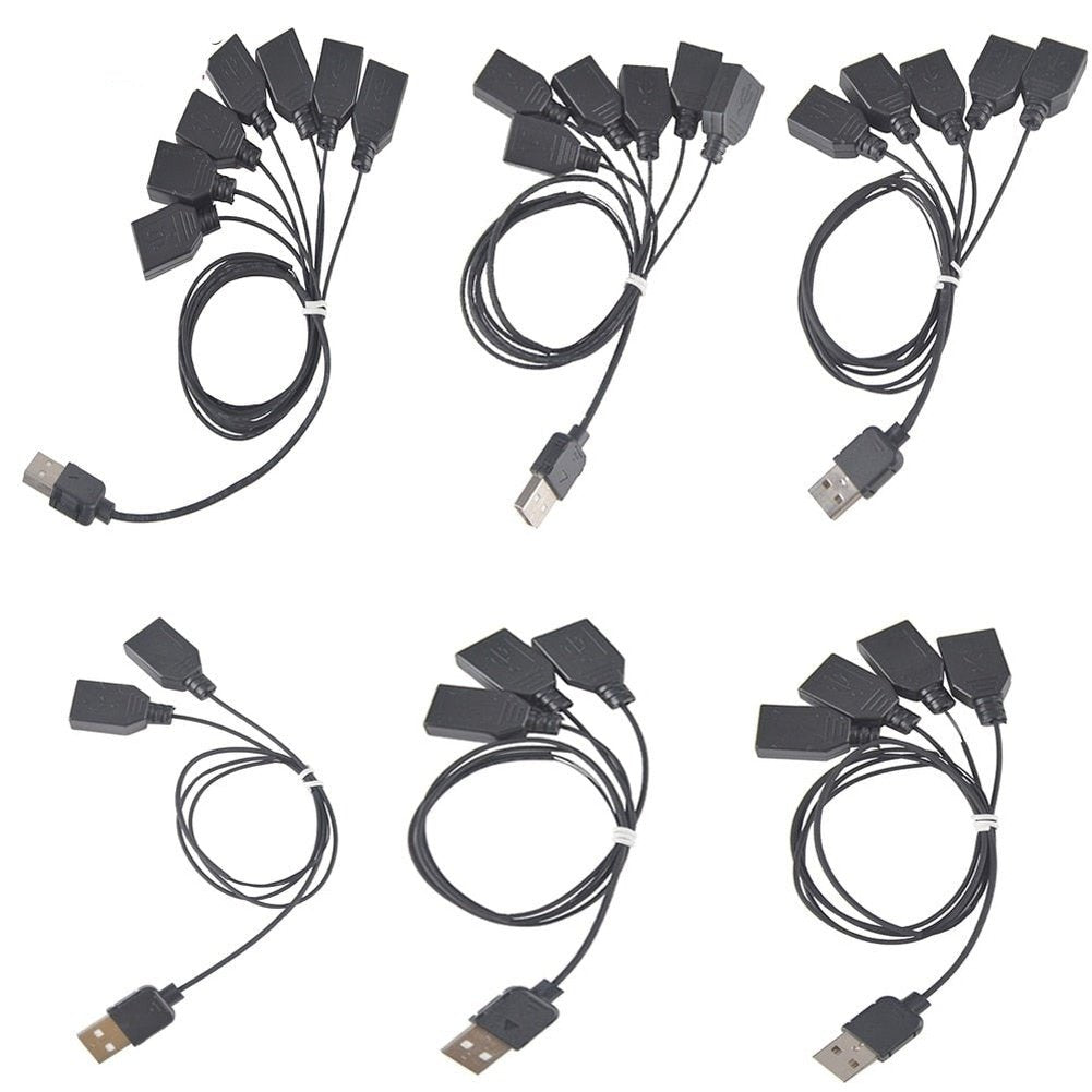 LED High Quality Light Accessories Black One to Seven USB Port for Led Light Kit 10220 10260 42083 Jurassic Bricks