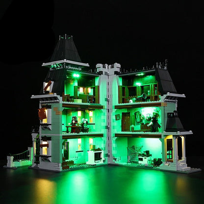 Custom MOC Same as Major Brands! LED Light Kit For 10228 Haunted House Remote Control Sound Version(Not Include Building Blocks)