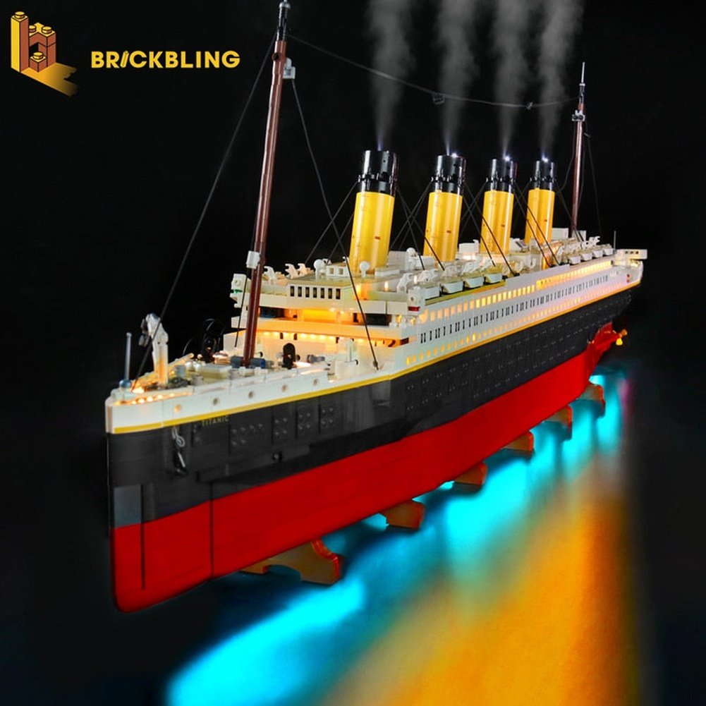 LED Light Kit For 10294 Titanic Collectible Bricks Lighting Set With Smoke Simulation Module (NOT Include Model) Jurassic Bricks