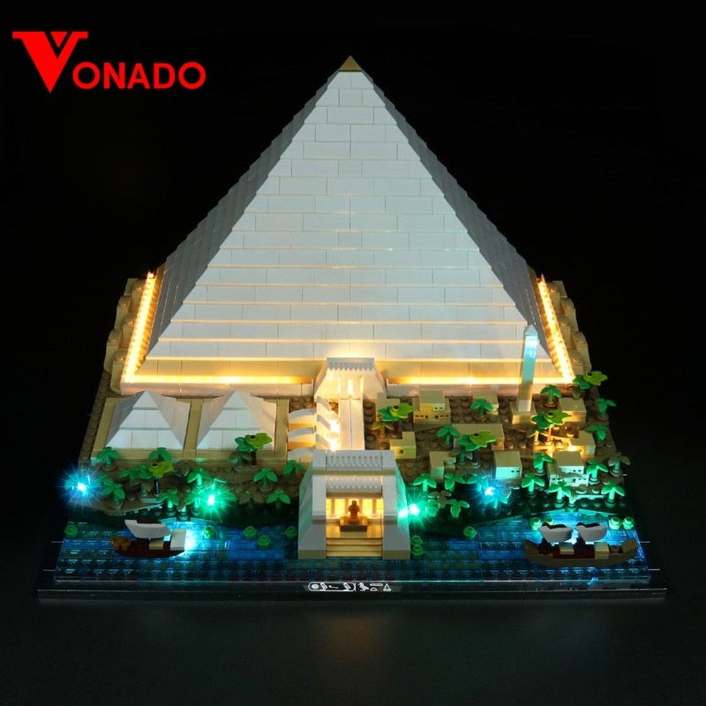 LED Light Kit For 21058 Great Pyramid Building Blocks Set (NOT Include the Model) Bricks Toys For Children Jurassic Bricks
