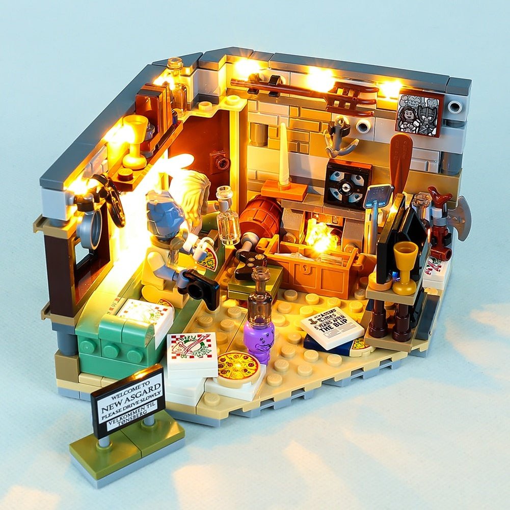LED Light Kit For 76200 Bro Thor’s New Asgard Brothers Family Gathering Place Building Only Lighting Set Not Included Bricks Jurassic Bricks