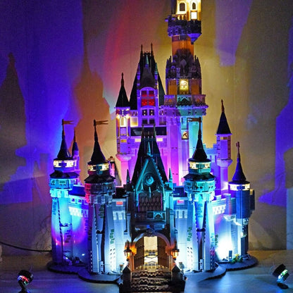 Custom MOC Same as Major Brands! LED Light Kit For Creative Series Cinderella Princess Castle Lighting Set Compatible With 71040(Only LED Light, No Block Kit)